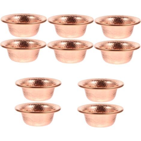 10pièces Vintage Buddhist Offering Cup for Temple Decoration Tealight Holder (1/5)