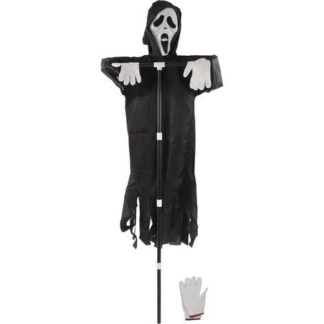 Scream Scarecrow Polyester PVC with a detachable garden ghost pole for Halloween rural protection (1/5)