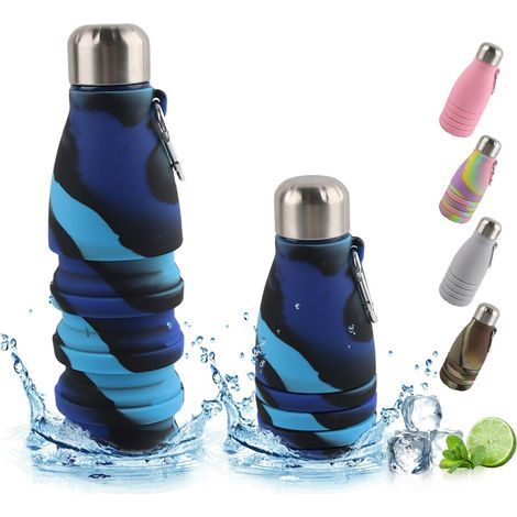 Gobelet pliable de 550 ml, portable, étanche et anti-fuite, idéal pour les voyages, le sport et les activités de plein air. (1/5)
