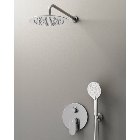 Conj. Empotr. Monomando Cassio Cr + Rociador Pared - GME