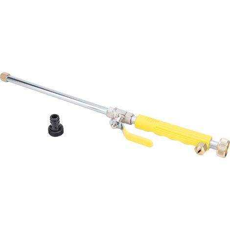 Buse haute pression G3/4 DN20 avec robinet pour arrosage jardin et nettoyage voiture, couleur jaune (1/5)