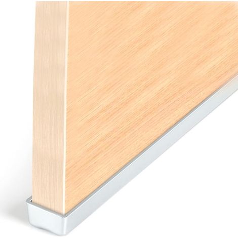 Perfil Protec.Costados Tablero 620X19 mm Abs Cromo Mate