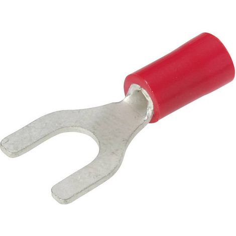 TE Connectivity 165008 Cosse à fourche 0.205 mm² 1.50 mm² Ø du trou=4.3 mm partiellement isolé rouge 1 pc(s) D10633