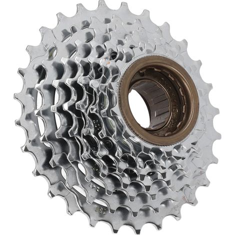 Roue libre de vélo en acier argenté 8 vitesses 13-28T filetée pour VTT (1/5)