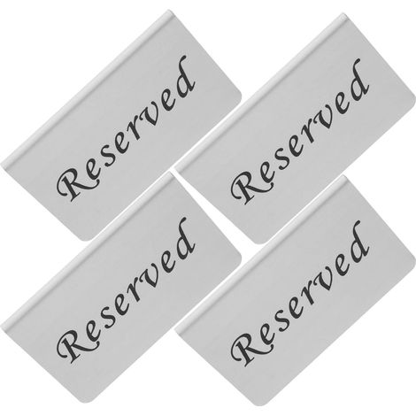 Panneaux de table réservés en inox autoportants pour mariages et banquets, présentoirs de sièges réservés en forme de V (1/5)
