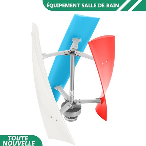 WAOBDLA Kit de générateur d'éolienne 400W à 3 lames Générateur d'éolienne 24V 300RPM avec contrôleur (1/5)