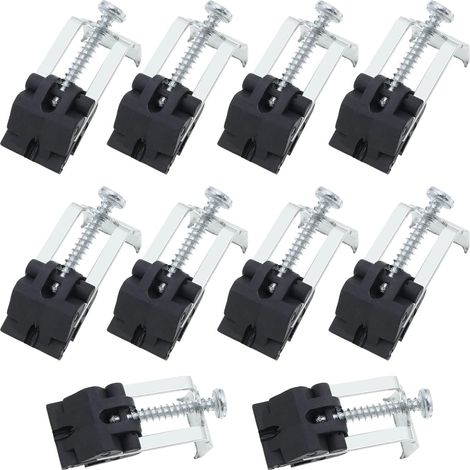 10 Pièces Installation De Clips De Fixation, Clips D'éVier Encastrés, Clips D'évier De Cuisine, Accessoires pour éVier De Cuisine pour Salle De Bain (1/5)