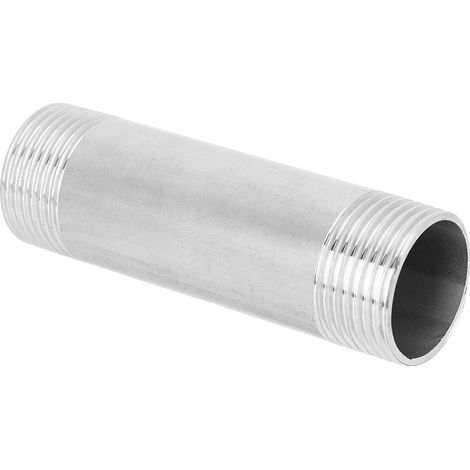 Raccord de tuyauterie fileté mâle 1 pouce NPT vers 1 pouce NPT en acier inoxydable 304 (1/5)
