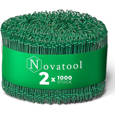 2 000 fils de ligature à œillets 1,4 x 140 mm vert antirouille