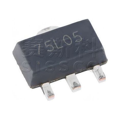 Composant électronique régulateur de tension CMOS Changdian original CJ75L05S SOT-89-3 36V à faible consommation de courant 300mA, 5 pièces expédiées.