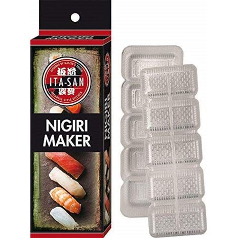 ITA-San Nigiri - Stampo per Sushi per 5 Nigiri, in plastica, Facile e Veloce da preparare (1 Pezzo)