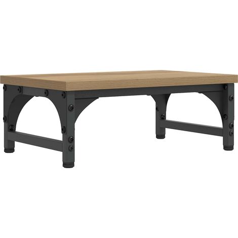 Monitor Stand Artisan Oak 37 x 23 x 14 cm Engineered Wood vidaXL
