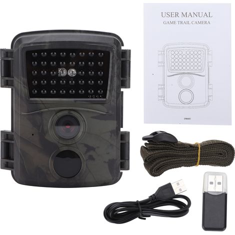 Caméra de chasse extérieure HD 1080P 12MP avec 38 lumières infrarouges, vidéo de piste de gibier PR600A (1/5)