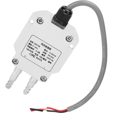 Winddrucktransmitter, hochpräzise mikroelektronische Silberkomponente, 4 µm, 20 mA, 24 V DC, 0,1 kPa (1/5)