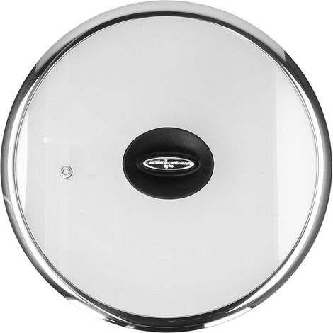 Tognana Coperchio con Foro in Vetro Trasparente D 24 Cm Linea Luxury Design