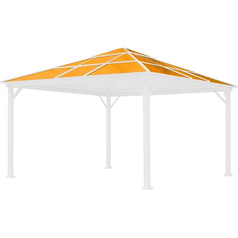 TOOLPORT Ersatz-Dachplatten 4x4 m Hardtop ca. 8 mm Polycarbonatplatten für Forest Deluxe 4x4m (1/5)