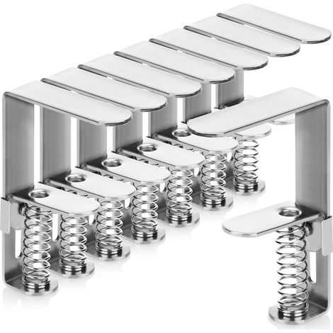 Clip de mantel 8X con resorte - Clips de mesa de acero - Clip de mantel interior y exterior (1/5)