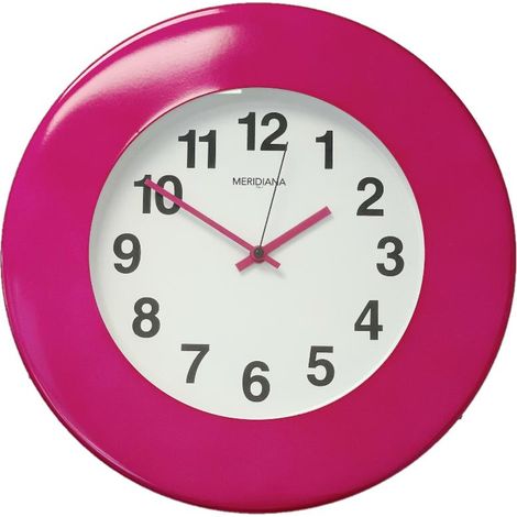 Orologio Da Parete Cassa in Ferro Metallizzato Magenta 35 cm (1/2)