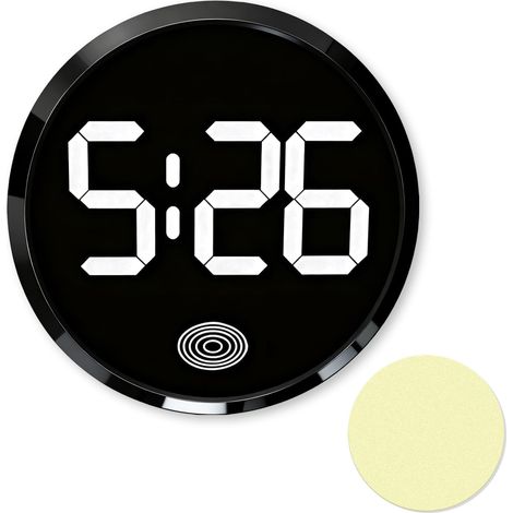 Horloge de tableau de bord de voiture, horloge électronique autocollante pour tableau de bord de voiture, horlogeélectronique de voiture, mini numérique pour véhicules, camions, camping-cars et maison