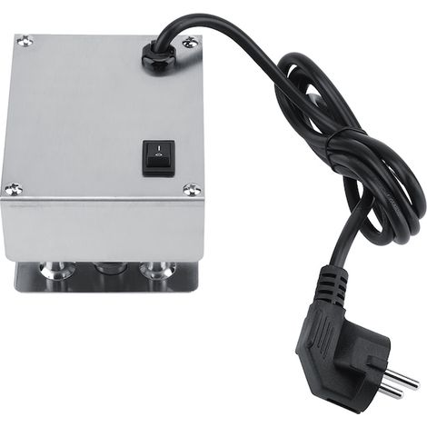 Moteur rotatif pour barbecue, 220V, métal, 11.2x7.2x9.3cm, argent, polyvalent et pratique, pour un usage quotidien (1/5)