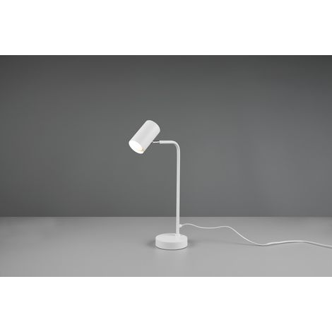 Marley Sobremesa Blanco Y Foco Cilíndrico H45 Trio Iluminación (1/5)
