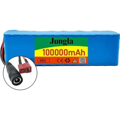 Paquete de baterías de iones de litio, capacidad de 100 Ah, protección BMS, T-DC (1/2)