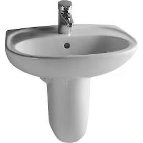 Vitra Normus lavabo a muro bianco in ceramica 505x410 mm (1/6)
