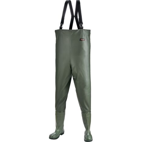 Gr .48 NORWAY - S5 WATHOSE, STANDARD grün S5-CHEST-WADERS NORWAY (1/2)