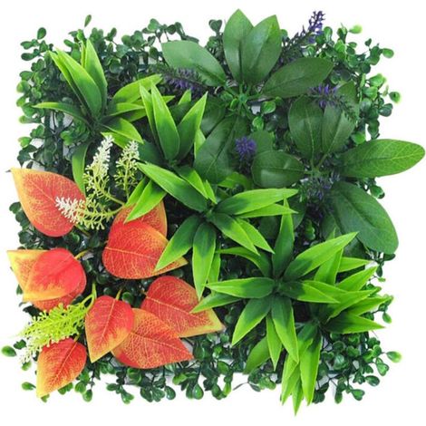 Panneaux muraux végétaux artificiels haie verte, mur de lierre, clôture, décoration murale de jardin décoration murale extérieure image mur végétal (1/4)