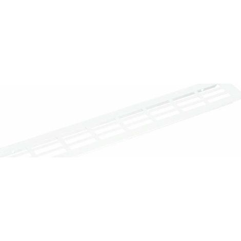 Grille de ventilation rectangulaire 250 x 80mm métallique aluminium blanc à encastrer multifonction Aération Air Intérieur Extérieur Meuble Murale Perforée Cache Protection (1/2)