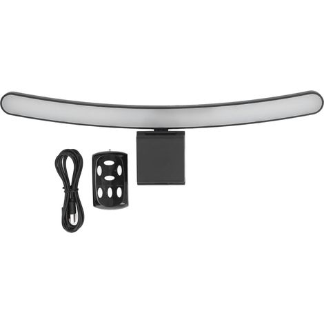 Barre lumineuse pour écran d'ordinateur, température de couleur réglable de 2950K à 6100K, alimentation USB, LED avec télécommande et fonction tactile. (1/5)