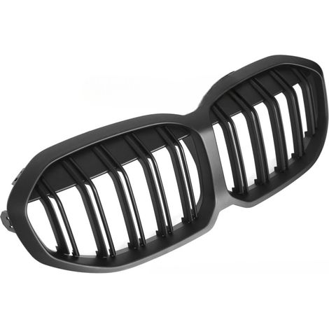 Grille de calandre avant BMW Serie 1 F40 de 2019 a 2024 Double barre noir matt-42670660 (1/4)