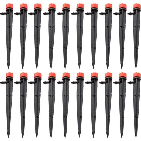 Kit Irrigation Goutte à Goutte Jardin 20 Pièces Système Arrosage Automatique avec 8 Émetteurs Réglables pour Potager Serre Balcon (1/5)