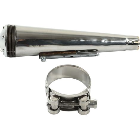 Silencieux universel moto acier inoxydable entrée ajustable 1.9-2 pouces tuyau d'échappement pour R1150R R1150GS (1/5)