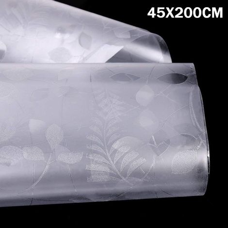 Film de protection solaire pour vitres, film électrostatique à effet teinté, autocollant décoratif 3D coloré pour vitres, motif floral. (1/5)