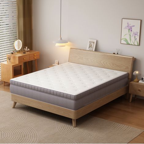 lit adulte matelas couchage 160x200 25 cm ressorts OKMYHOME (1/2)