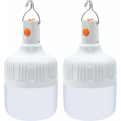 Accesorios para linterna de camping, lámpara portátil con baterías recargables por USB, lámpara de exterior superbrillante de 500 lúmenes para camping, tienda de campaña, terraza, patio, jardín, barba