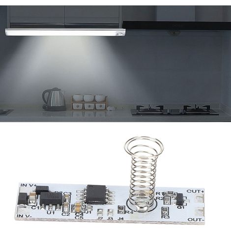 Carte de circuit imprimé pour variateur tactile d'éclairage de placard DC3,7V-24V, carte de commande tactile de luminosité pour petite lampe de bureau (1/5)