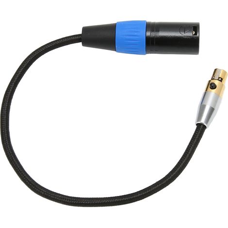 XLR-Stecker auf Mini-XLR-Buchse 3-poliges Adapterkabel für Mikrofon, Kamera, Aufnahmegerät, 0,3 m