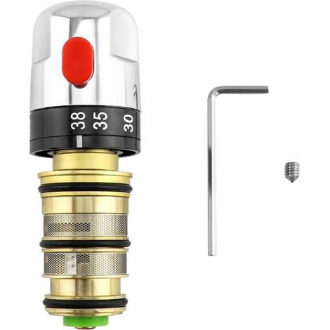 mitigeur thermostatique, mitigeur thermostatique de douche, cartouche mitigeur douche en laiton (1/4)