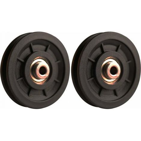 Roue de poulie nylon 90 mm – Capacité de charge 500kg – Pour équipements de fitness et systèmes de porte – Installation facile (1/5)