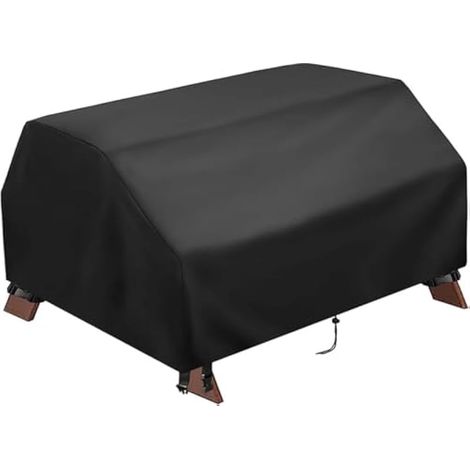 Housse de table de pique-nique en tissu Oxford 210D pour enfants, housse de table de pique-nique imperméable pour table d'activités 3 en 1 avec loquets coupe-vent en maille, 102 x 102 x 53,2 (1/5)