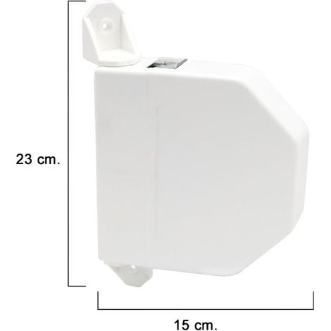 Recogedor Persiana Abatible Blanco Cinta 22 mm. (1/4)