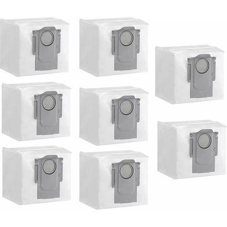 Pack of 8 dust bags for Roborock robot vacuum cleaner accessories for Roborock G10S PRO S7MaxV Ultra sweeper (1/5)
