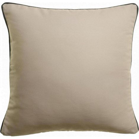 Coussin d'Extérieur Uni pour Décoration de Jardin et Terrasse Galet 45 x 45 cm - PANGIVO