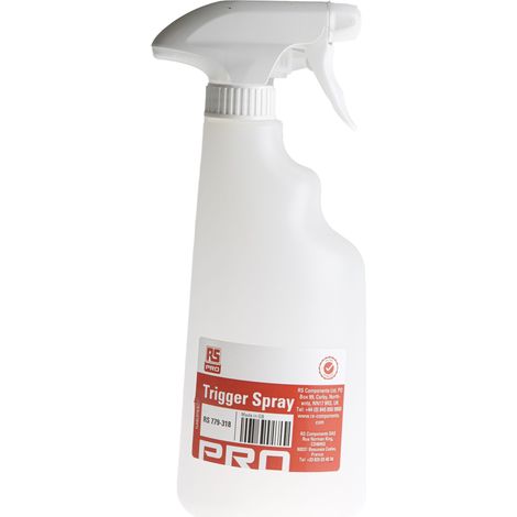 Pulvérisateur à gâchette RS PRO 600ml, Transparent ( Prix pour 1 )