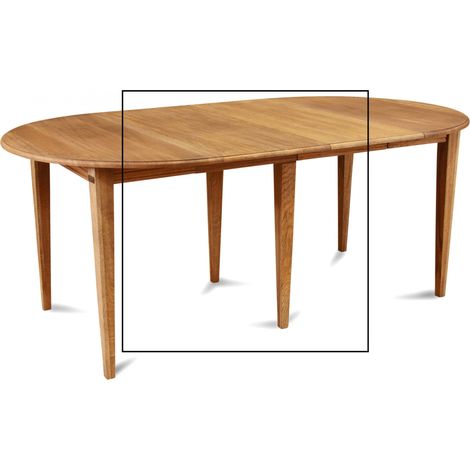 Lot de 2 rallonges bois table ronde D115 chêne moyen 9082 - VICTORIA
