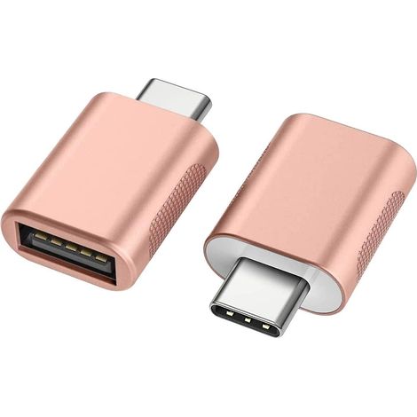 adaptateur Usb C Vers Usb (paquet De 2), Adaptateur Usb-c Vers Usb 3.0, Adaptateur Usb Type-c Vers Usb, Adaptateur Thunderbolt 3 Vers Usb Femelle (1/5)