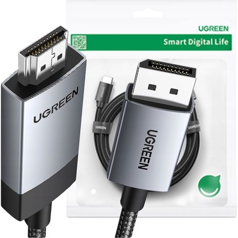 Cable Ugreen DP119 4K DisplayPort a HDMI, 1 m, unidireccional (1/5)