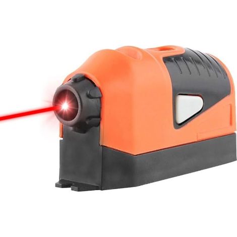 Niveau laser rouge auto nivelant, outil de mesure vertical, ligne droite, guide de niveau à bulle, niveleur laser infrarouge, marqueur de sol mural avec bulle de nivellement (1/5)